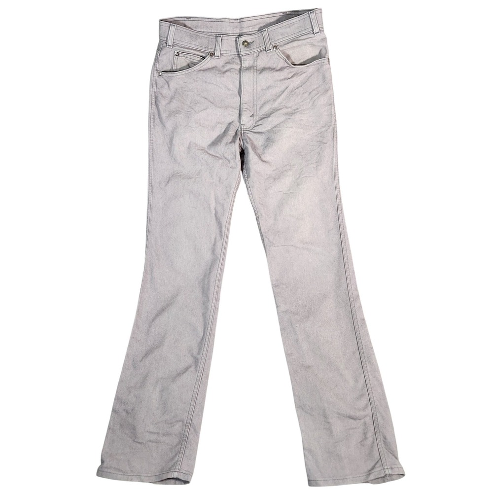 Vintage Levi's 43415-4556 Jeans Mens W34 L34 Gray‎ Flared Leg Denim Pants